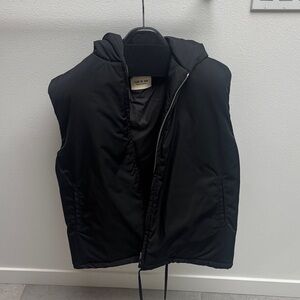 Fear of God Men's Black Hooded Puffer Vest